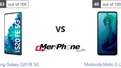 صورة توضح وضع التصوير الليلي في Samsung Galaxy S20 FE 5G و Motorola Moto G (2024)