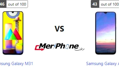 مقارنة دقة التفاصيل في الشاشة بين Samsung Galaxy M31 و Samsung Galaxy A31