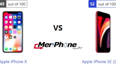 صورة توضح الاختصارات في Apple iPhone X و Apple iPhone SE (2020)