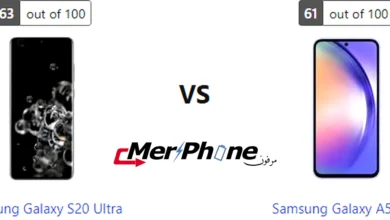 صورة توضح التصوير البطيء في Samsung Galaxy S20 Ultra و Samsung Galaxy A54 5G