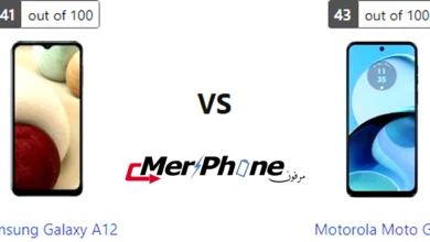 صورة توضح مقاومة الماء في Samsung Galaxy A12 و Motorola Moto G14