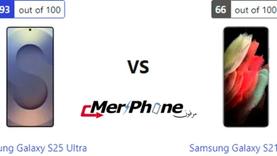 صورة توضح الاختصارات في Samsung Galaxy S25 Ultra و Samsung Galaxy S21 Ultra