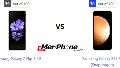 صورة توضح مدخل الشاحن والسماعات في Samsung Galaxy Z Flip 3 5G و Samsung Galaxy S23 FE (Snapdragon)