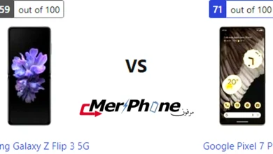 رسم بياني لأداء المعالج في Samsung Galaxy Z Flip 3 5G و Google Pixel 7 Pro