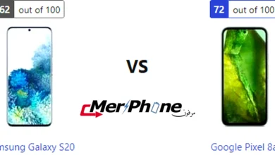صورة توضح التصوير السريع في Samsung Galaxy S20 و Google Pixel 8a