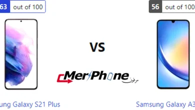 صورة حقيقية تجمع بين Samsung Galaxy S21 Plus و Samsung Galaxy A34 5G