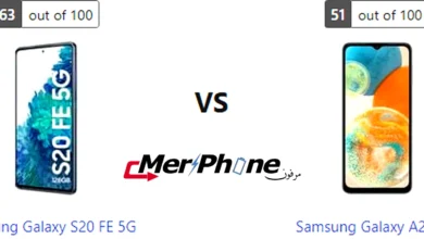 صورة توضح التنقل بالإيماءات في Samsung Galaxy S20 FE 5G و Samsung Galaxy A23 5G