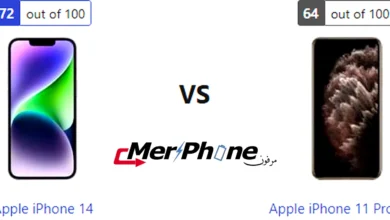 مقارنة وضعية الكاميرا الأمامية في Apple iPhone 14 و Apple iPhone 11 Pro Max