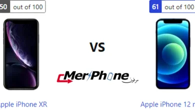 صورة توضح دعم الذاكرة الخارجية في Apple iPhone XR و Apple iPhone 12 mini