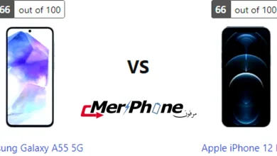مقارنة التايم لابس في Samsung Galaxy A55 5G و Apple iPhone 12 Pro