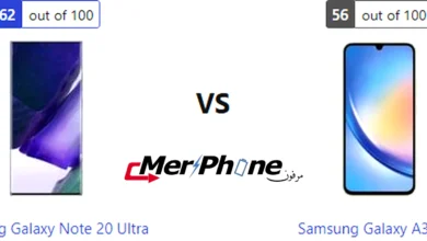 مقارنة التايم لابس في Samsung Galaxy Note 20 Ultra و Samsung Galaxy A34 5G