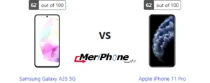 مقارنة شاملة: Samsung Galaxy A35 5G ضد Apple iPhone 11 Pro