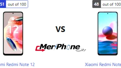 مقارنة دقة التفاصيل في الشاشة بين Xiaomi Redmi Note 12 و Xiaomi Redmi Note 10S