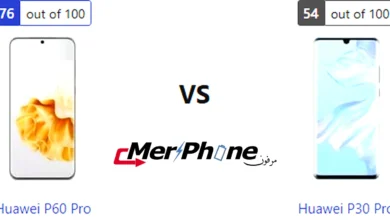صورة للمواصفات مطبوعة لـ Huawei P60 Pro و Huawei P30 Pro