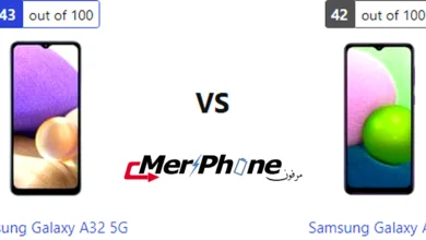 مقارنة الحواف السفلية والعلوية لـ Samsung Galaxy A32 5G و Samsung Galaxy A32