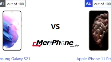 صورة توضح بصمات الأصابع على ظهر Samsung Galaxy S21 و Apple iPhone 11 Pro Max