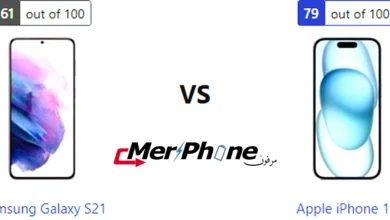 رسم بياني لأداء المعالج في Samsung Galaxy S21 و Apple iPhone 15
