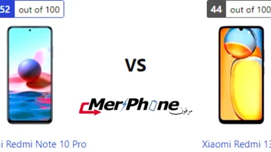 مقارنة شكل الفلاش في Xiaomi Redmi Note 10 Pro و Xiaomi Redmi 13C