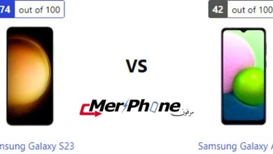 صورة توضح مقارنة المواصفات بين Samsung Galaxy S23 و Samsung Galaxy A32