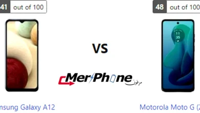 صورة توضح دعم الذاكرة الخارجية في Samsung Galaxy A12 و Motorola Moto G (2024)