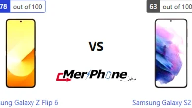 رسم بياني لأداء المعالج في Samsung Galaxy Z Flip 6 و Samsung Galaxy S21 Plus