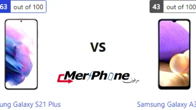 صورة توضح بصمات الأصابع على ظهر Samsung Galaxy S21 Plus و Samsung Galaxy A32 5G