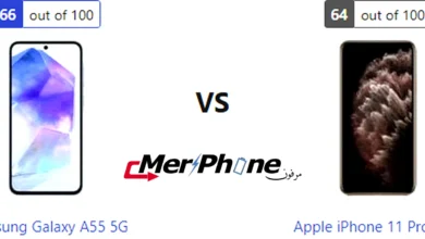صورة توضح سرعة تحميل التطبيقات في Samsung Galaxy A55 5G و Apple iPhone 11 Pro Max