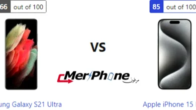 مقارنة الملحقات المرفقة مع Samsung Galaxy S21 Ultra و Apple iPhone 15 Pro