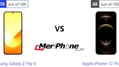 صورة توضح سرعة تحميل التطبيقات في Samsung Galaxy Z Flip 6 و Apple iPhone 12 Pro Max