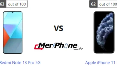 مقارنة الحجم والأبعاد بين Xiaomi Redmi Note 13 Pro 5G و Apple iPhone 11 Pro