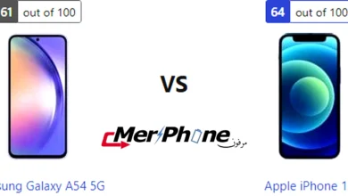 مقارنة التايم لابس في Samsung Galaxy A54 5G و Apple iPhone 12