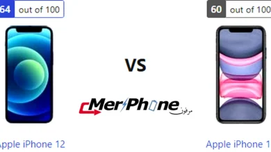 مقارنة دقة الشاشة والسطوع بين Apple iPhone 12 و Apple iPhone 11