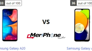 صورة توضح سرعة تحميل التطبيقات في Samsung Galaxy A20 و Samsung Galaxy A03