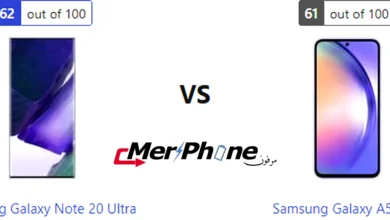 صورة توضح التصوير العريض في Samsung Galaxy Note 20 Ultra و Samsung Galaxy A54 5G
