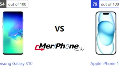 صورة توضح التركيز التلقائي في Samsung Galaxy S10 و Apple iPhone 15