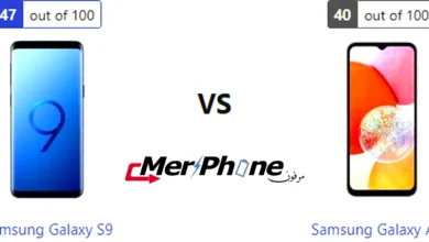 مقارنة القوائم والإعدادات في Samsung Galaxy S9 و Samsung Galaxy A14