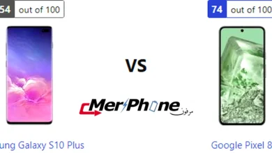 مقارنة انحناء الظهر في Samsung Galaxy S10 Plus و Google Pixel 8