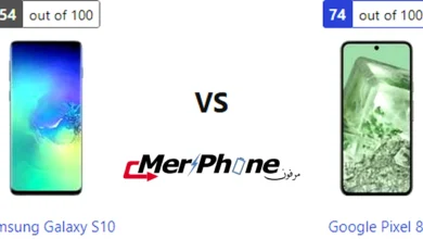 صورة توضح الإضاءة المنخفضة في Samsung Galaxy S10 و Google Pixel 8