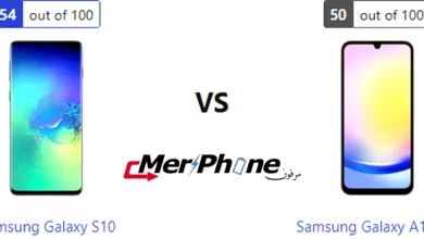 صورة توضح الفلاتر المتاحة في Samsung Galaxy S10 و Samsung Galaxy A15 5G