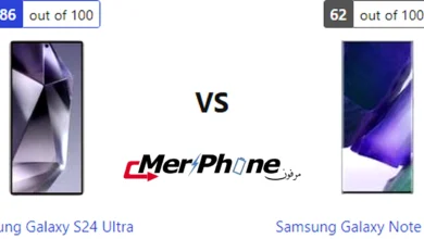 مقارنة شكل الإطار المعدني بين Samsung Galaxy S24 Ultra و Samsung Galaxy Note 20 Ultra