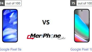 إنفوجرافيك يوضح الفروق بين Google Pixel 9a و Google Pixel 10