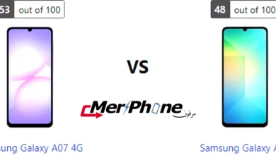 جدول مقارنة تفصيلي لهاتفي Samsung Galaxy A07 4G و Samsung Galaxy A06