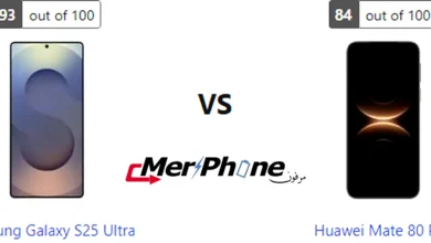 صورة توضح بصمات الأصابع على ظهر Samsung Galaxy S25 Ultra و Huawei Mate 80 Pro