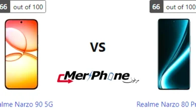 مقارنة لوحة الإشعارات في Realme Narzo 90 5G و Realme Narzo 80 Pro 5G