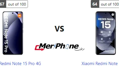 صورة توضح زجاج الحماية في Xiaomi Redmi Note 15 Pro 4G و Xiaomi Redmi Note 15 4G