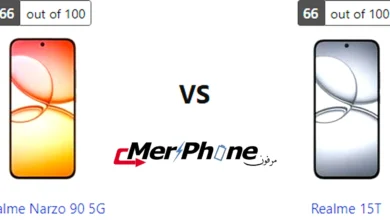 مقارنة القوائم والإعدادات في Realme Narzo 90 5G و Realme 15T