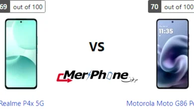 مقارنة القوائم والإعدادات في Realme P4x 5G و Motorola Moto G86 Power 5G