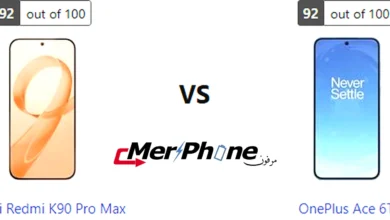 توزيع الأزرار والمنافذ في Xiaomi Redmi K90 Pro Max و OnePlus Ace 6T