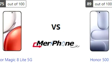 مقارنة المشاركة السريعة في Honor Magic 8 Lite 5G و Honor 500
