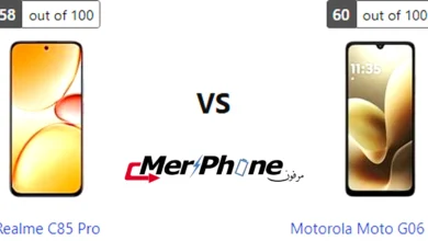 صورة توضح الألبومات والمعرض في Realme C85 Pro و Motorola Moto G06 Power